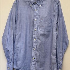 Tommy Hilfiger Light Blue Long-Sleeve Button-Down Shirt